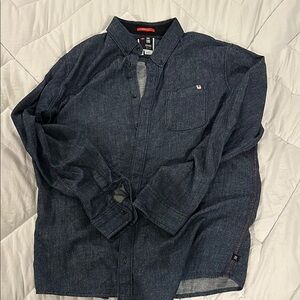 Roark Dark Denim Button-Up Shirt